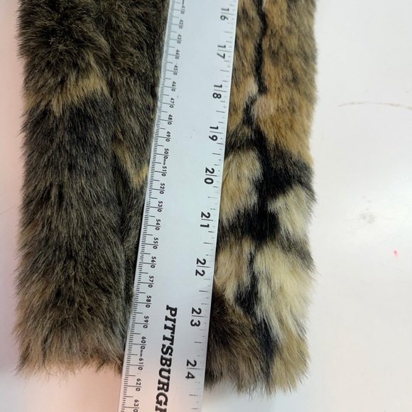 De’rotchild Faux Fur Cropped Jacket Bolero Glam Y2K Quiet Luxury Cozy Chic M - Picture 8 of 12